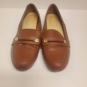 Liz Claiborne- Women's Trish Cognac Brown Loafers Size 11
